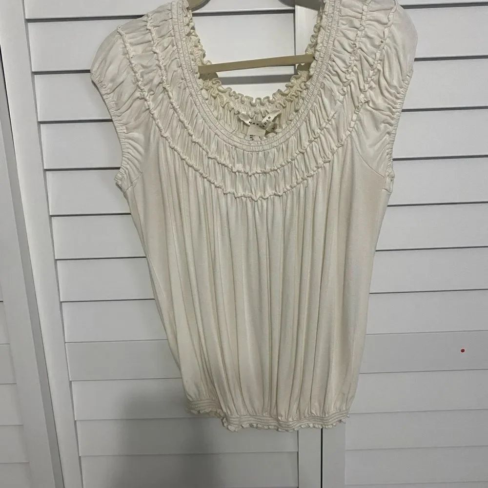 Elegant Cream Women's Top